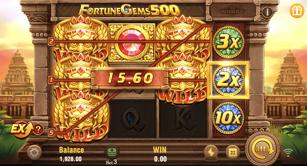 Reglas del videotslot Fortune Gems 500